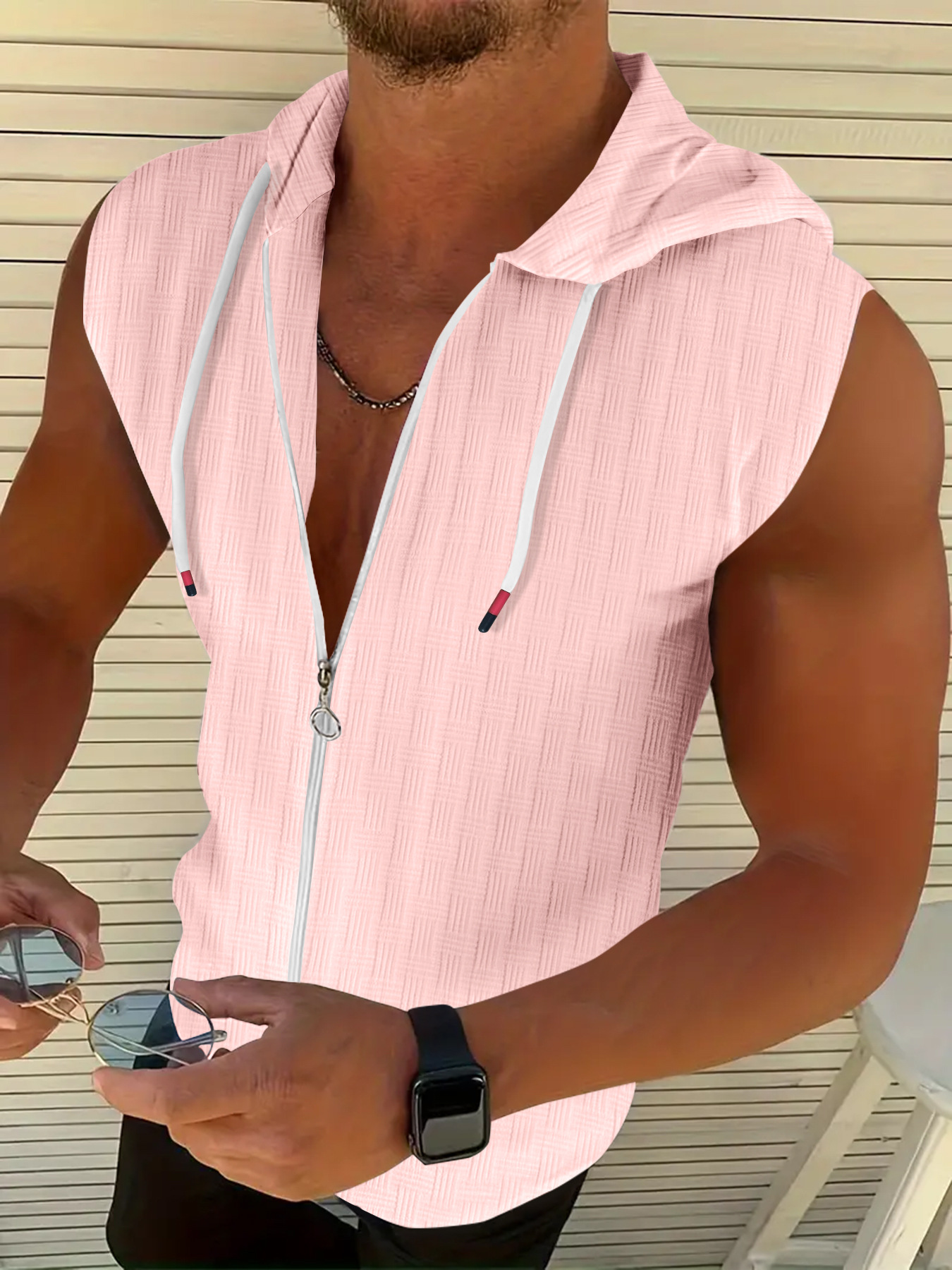 Hot Sales Designer Mens Vest Jacket Fashion Hoodie Shirt Casual Slim Fitting Hip Hop Summer Tank Top Men Shirts Sportswear Clothes