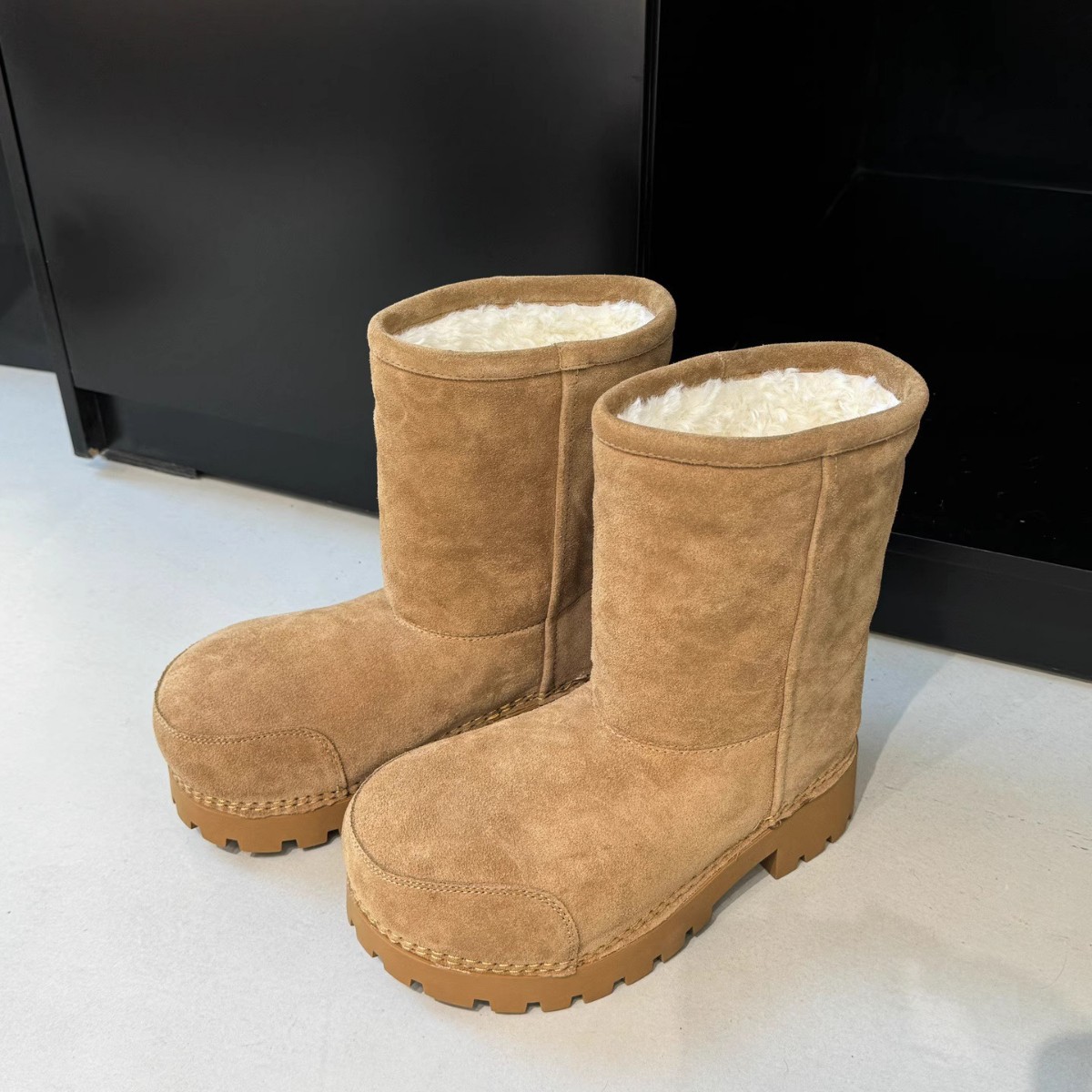 Free Shipping New Design Arrival Winter Platform Plush Lined Snow Boots Casual Fashion Boots Short Mid Calf Long Boots Sizes 35-42