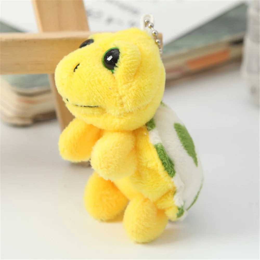 Small 6CM Tortoise Keychain Charm Keyring Chain Womens Pendant Plush Toy Keyring W250411