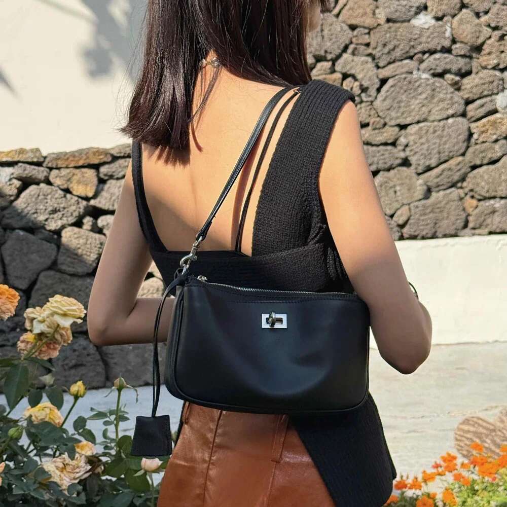 Motingsome Designer Bags Genuine Leather Bag Woman Fashion Spring Purses Crossbody Mini Tote Underarm Messenger Handbag