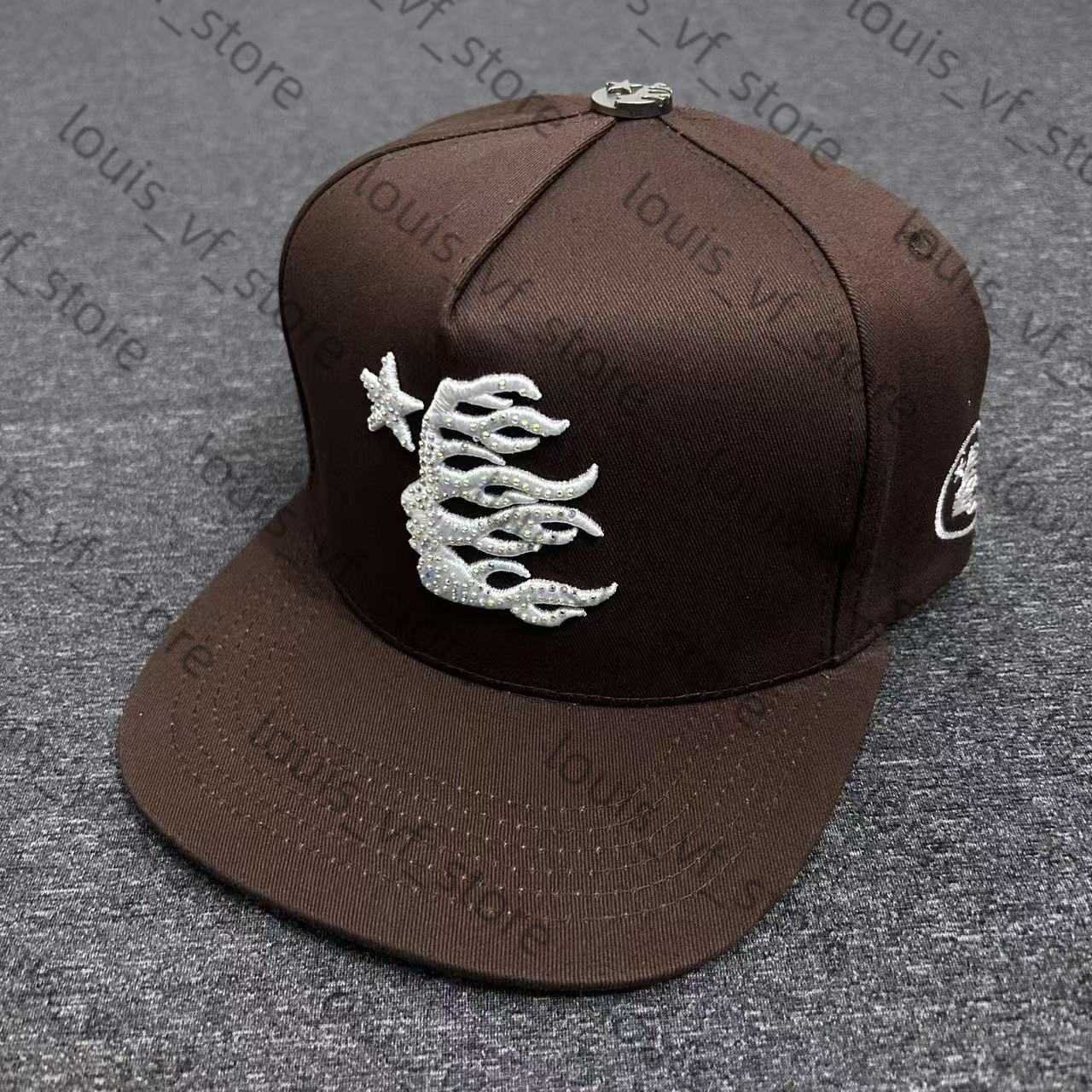 Trendy Embroidered Hot Diamond Baseball Hat Sun Flat H250411