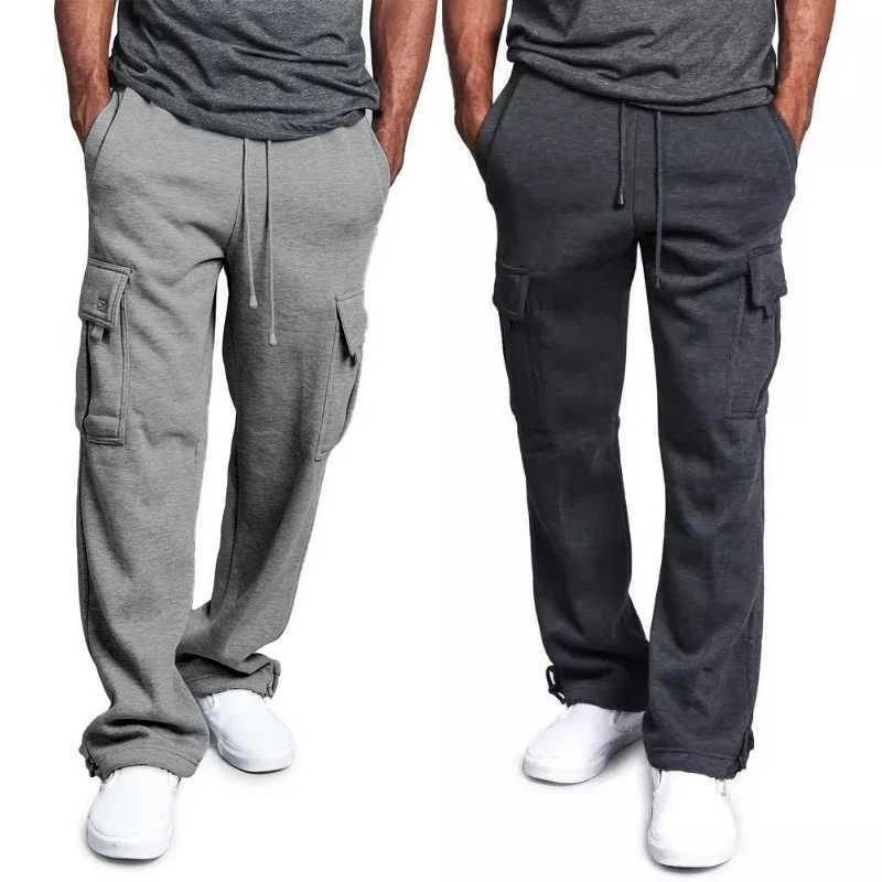 New 2-piece cargo sports pants mens overalls casual sports pants fashionable multi pocket loose sports suitable for jogging overalls sports pantsXJ250
