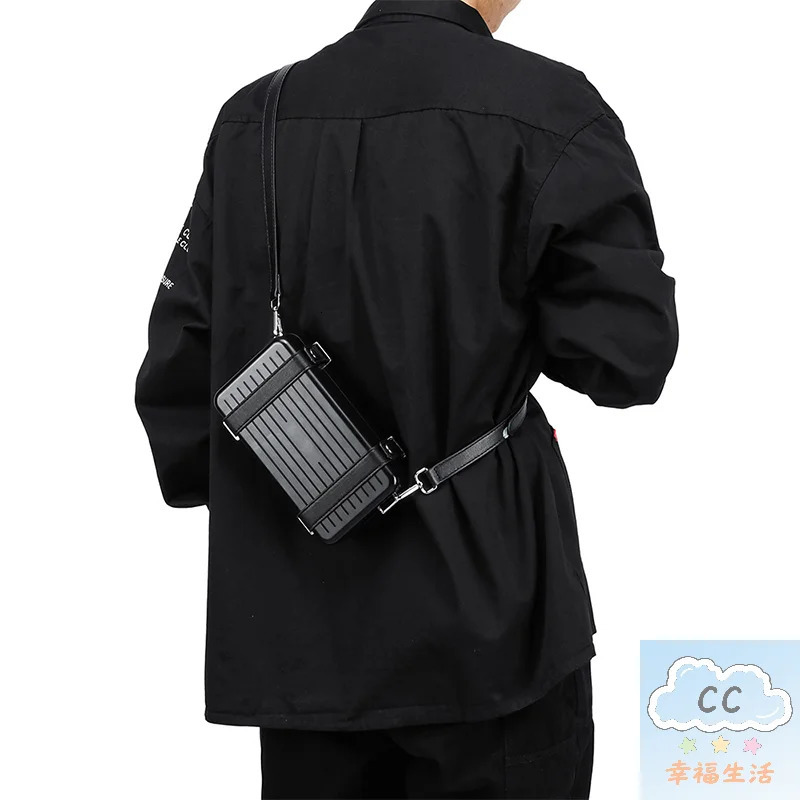 Innovative Hard Shell Square Handbag with Luggage Fashionable Personalized Shoulder Bag for Gifting 251105