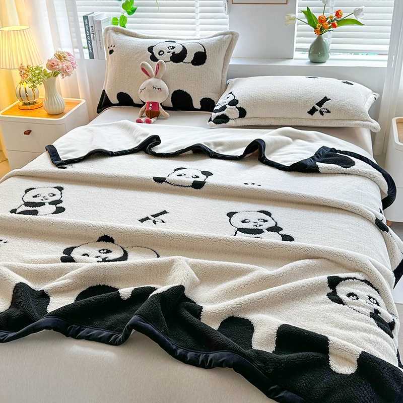 Bonenjoy 1pc Soft Blanket Winter Warm Bedsheet Cartoon Style Sofa Towel Travel Shawl Knee Blankets No case C251111