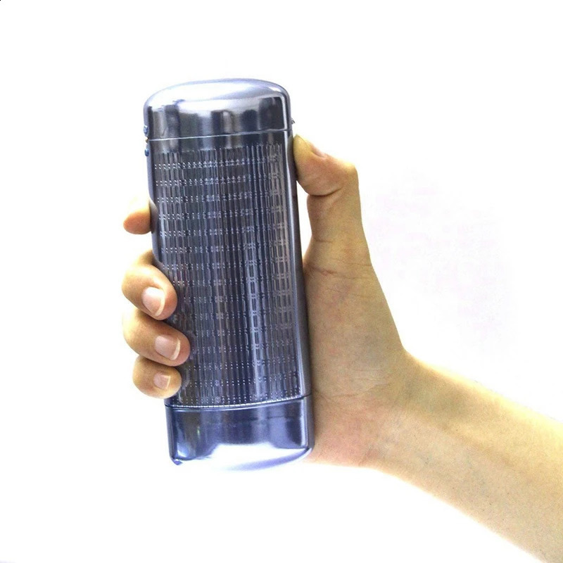 2-piece glasses case aluminum hard shell glasses case striped glasses case 160X73x42mm and 151X56x32mm 250409