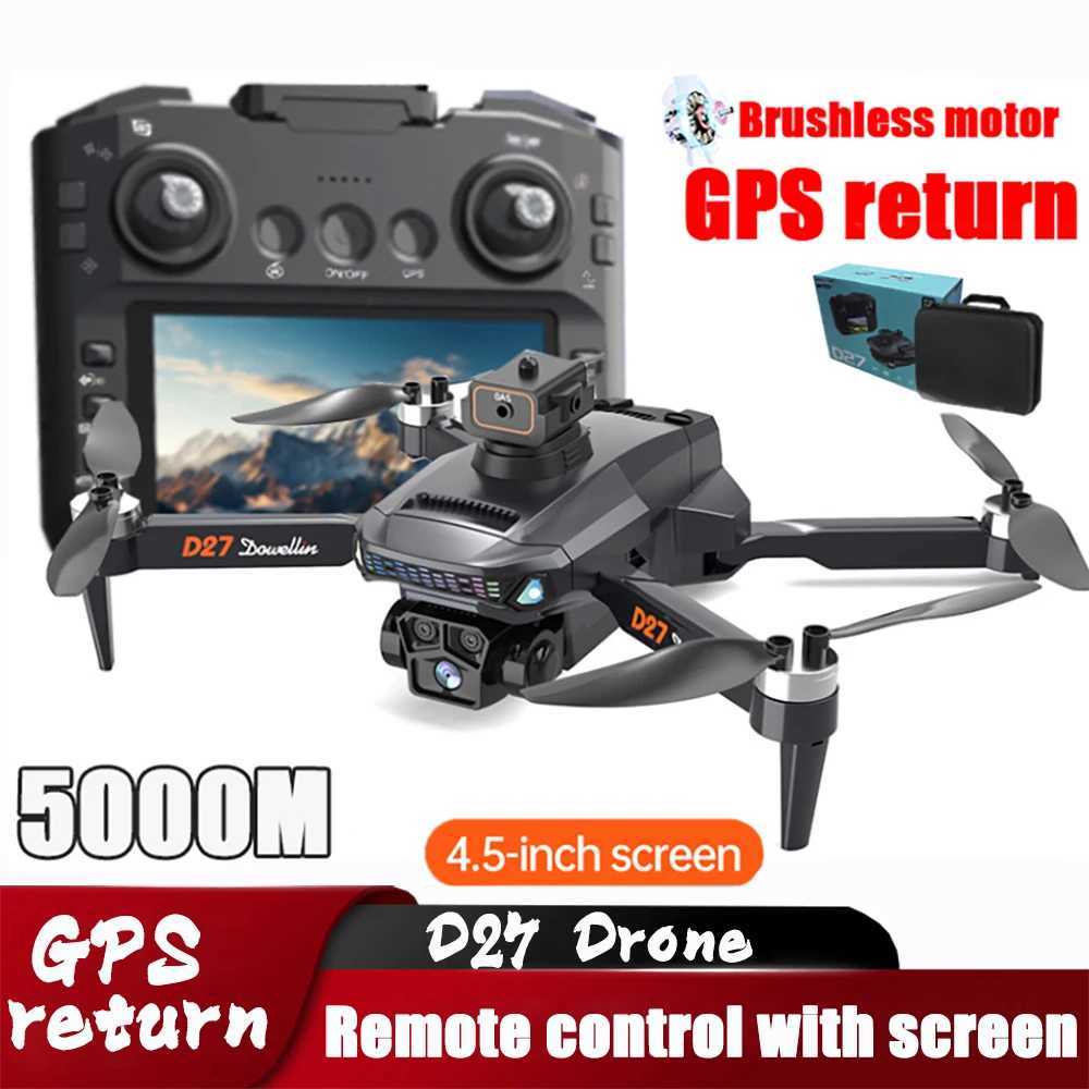 2025 D27 Pro MAX GPS Drone 8K Professional HD Camera 5G WIFI FPV 360 Obstacle Avoidance Brushless Large Sn RC Four HelicopterXJ250411