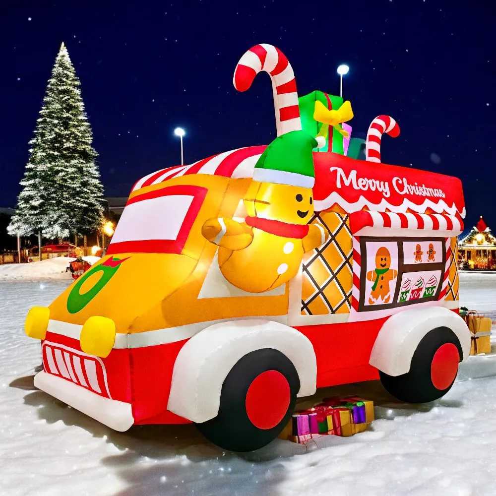 Christmas Hot Inflatable Snowman Santa Claus Merry Christmas Tree Arch Home Outdoor Decoration LED Light New Year Party Decor Gifts Y251111