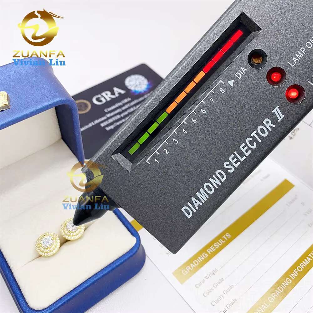Wholesale Jewelry Factory Price Luxury 925 Sterling Silver Fashion Jewelry Diamond Vvs Moissanite Diamond Stud Jewellery Earring