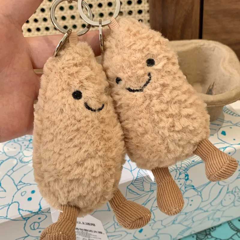 Jellycat with tags fun peanut keychain cute doll bag pendant stuffed toy bag pendant W250411