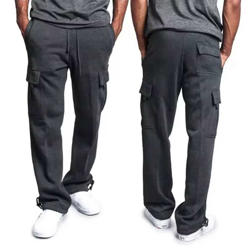 New 2-piece cargo sports pants mens overalls casual sports pants fashionable multi pocket loose sports suitable for jogging overalls sports pantsXJ250