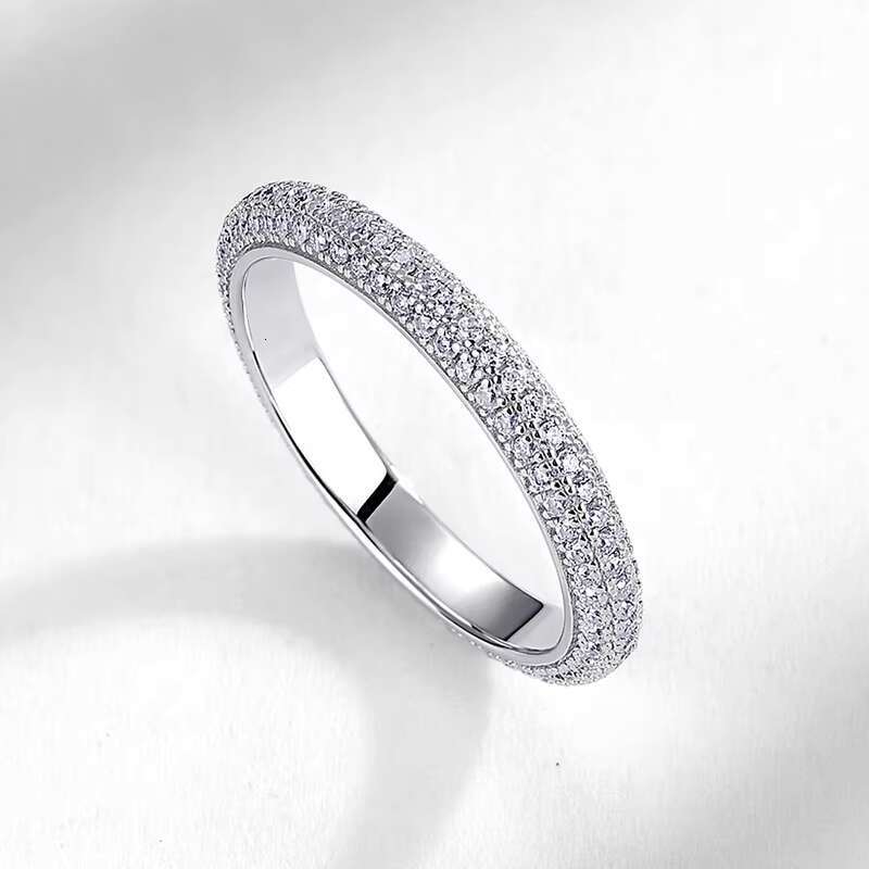 Panyu Custom Luxury 18K Gold Plated Sterling Silver 925 Moissanite Ring Woman Men
