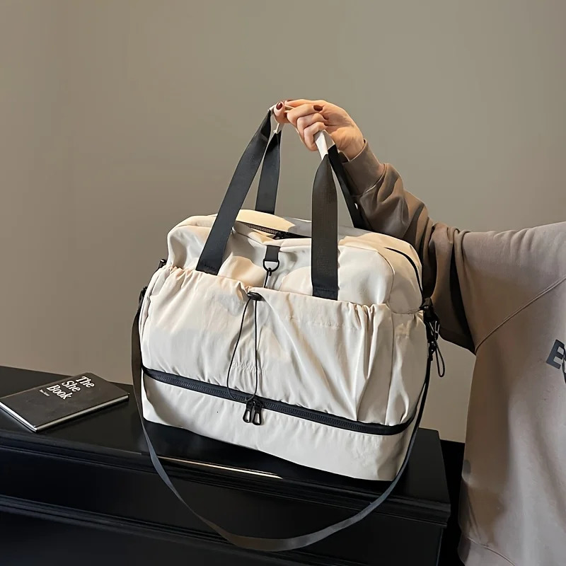 Large Travel Bag - Spacious lightweight durable With adjustable strap pockets Perfect for travel commute 251110