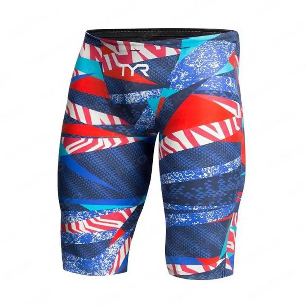 2025 Summer Mens Swimming Jammer Sports Training Swimsuit Shorts Beach Swimming Relay Swimsuit Jammer Tight Diving Surfing ShortsW250410