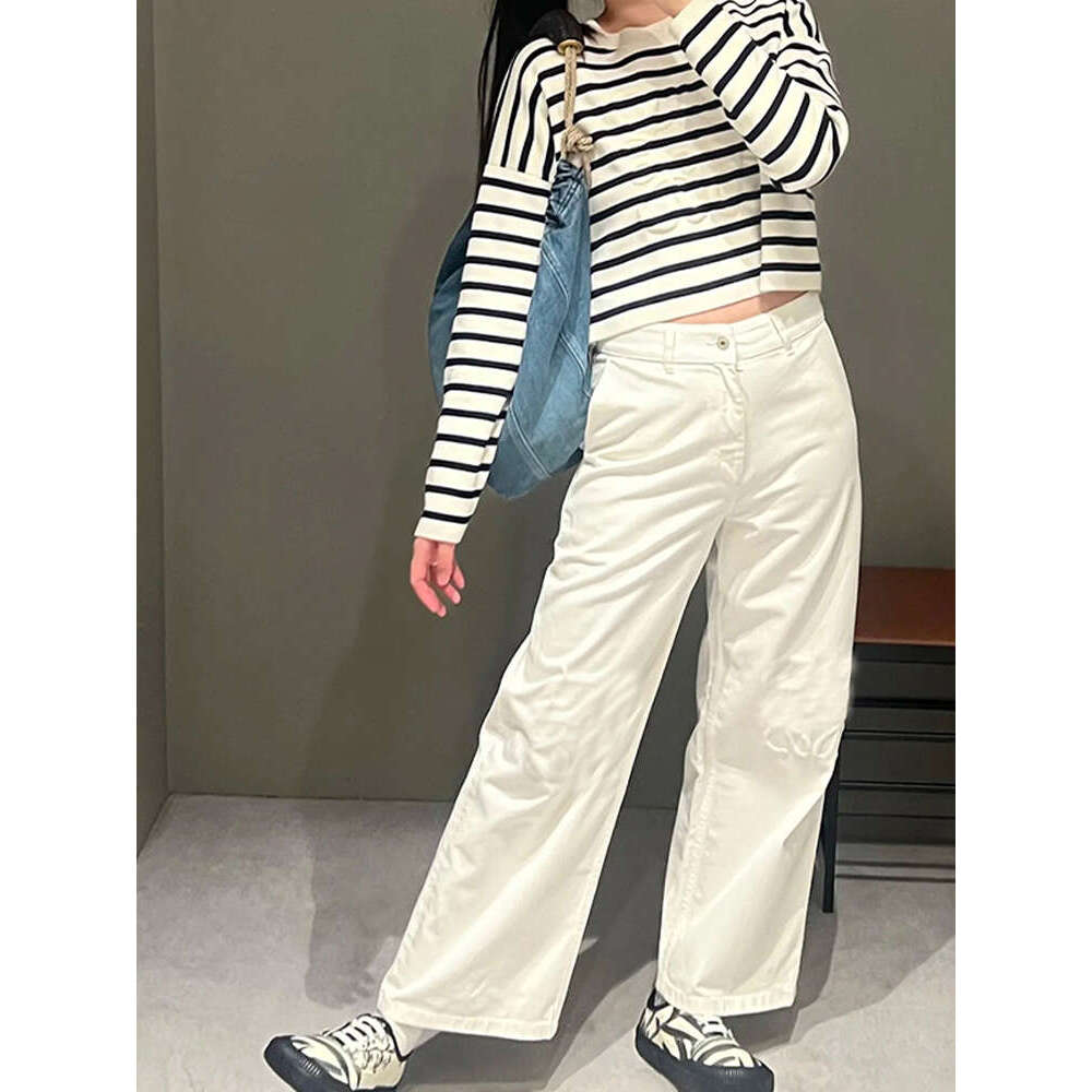 Women's jeans Women's Wear South Oil High Waist Straight Tube Wide Leg Jeans Women's Classic Pattern Embroidery 25 Niche Design Trendy 
