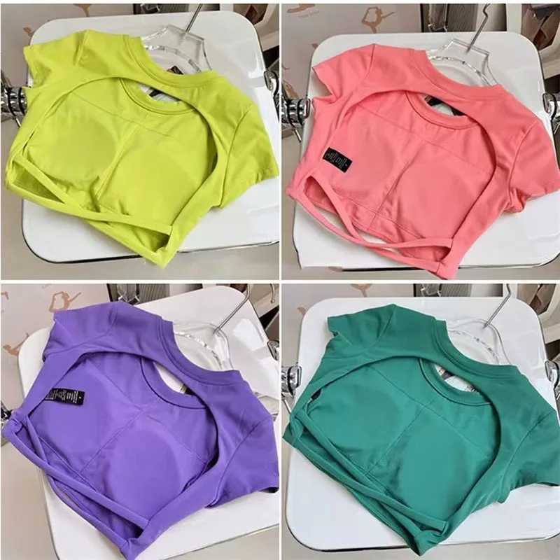 Womens apron sportswear sports tops fitness activity clothes womens quick drying yoga clothes sports backless gym topsW250411