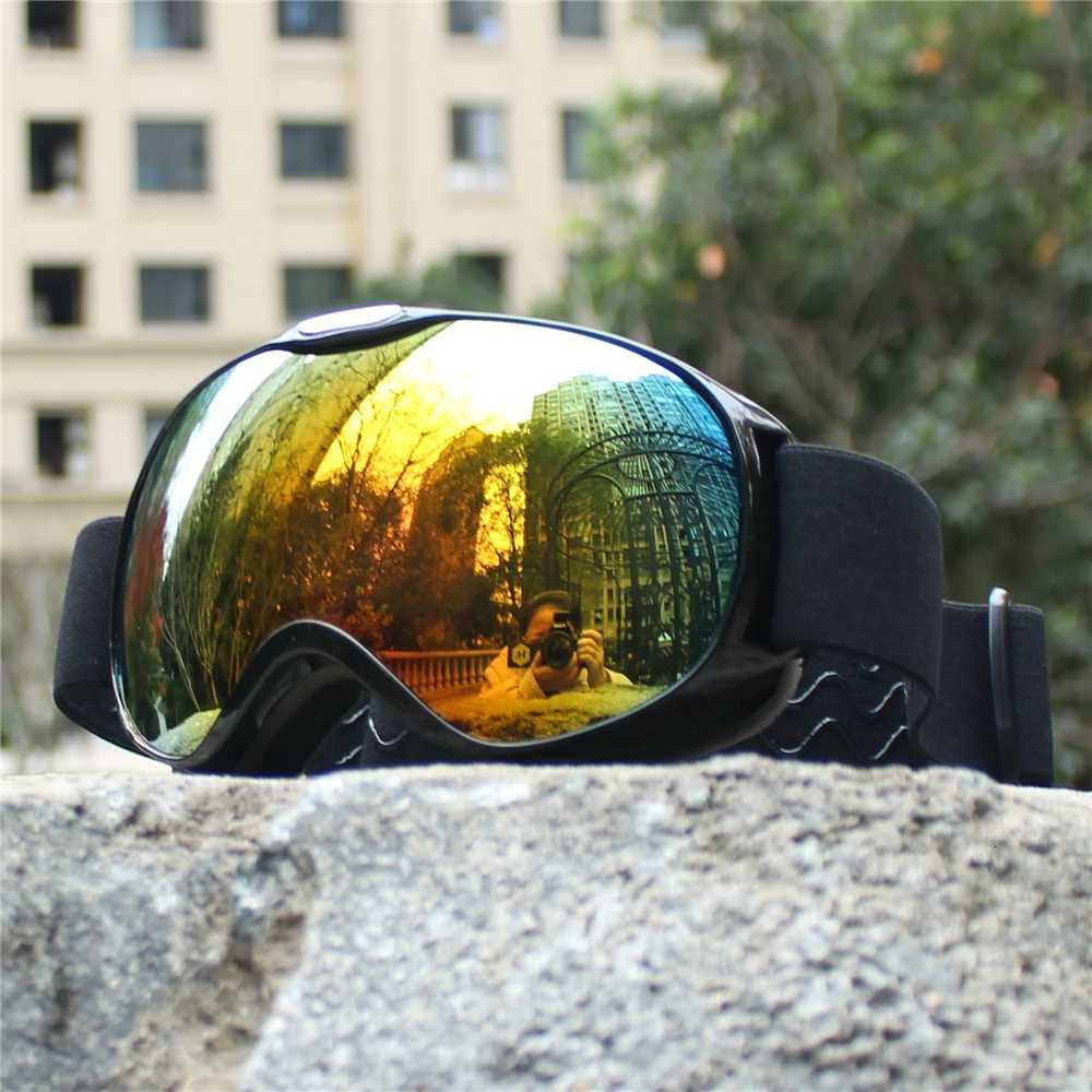 Kids Ski Goggles with Graced Lens and Case Set for Children UV400 Anti-fog Glasses Girls Boys Snowboard Goggles K251110