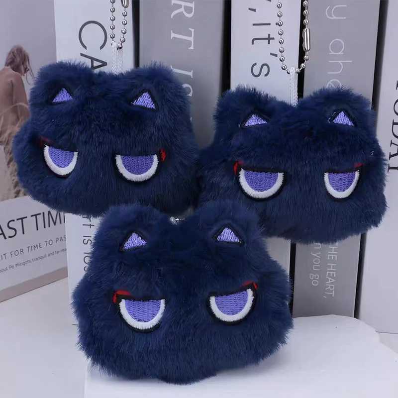 Cute wanderer folk Kabuki Scaramouche hat role-playing keychain cat pendant plush doll keychain W250411