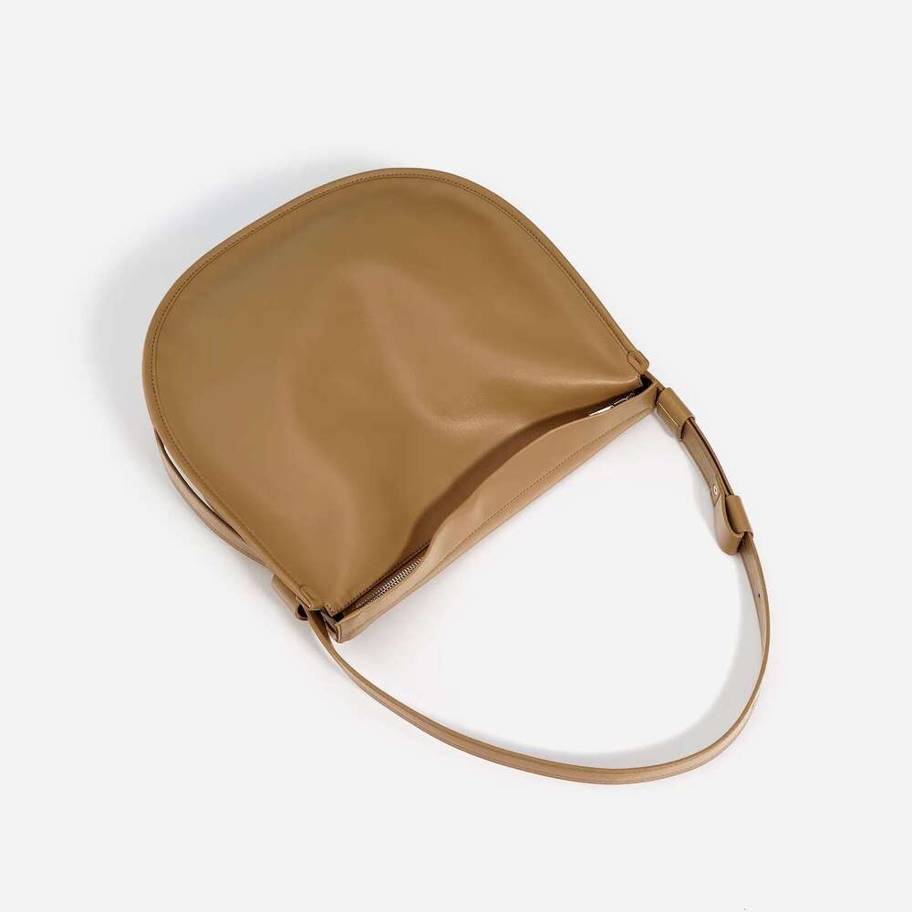 MS Retro Women Shoulder Saddle Genuine Leather Big Capacity Chic Lady Office Work Underarm Tote Bags Black 2023 New