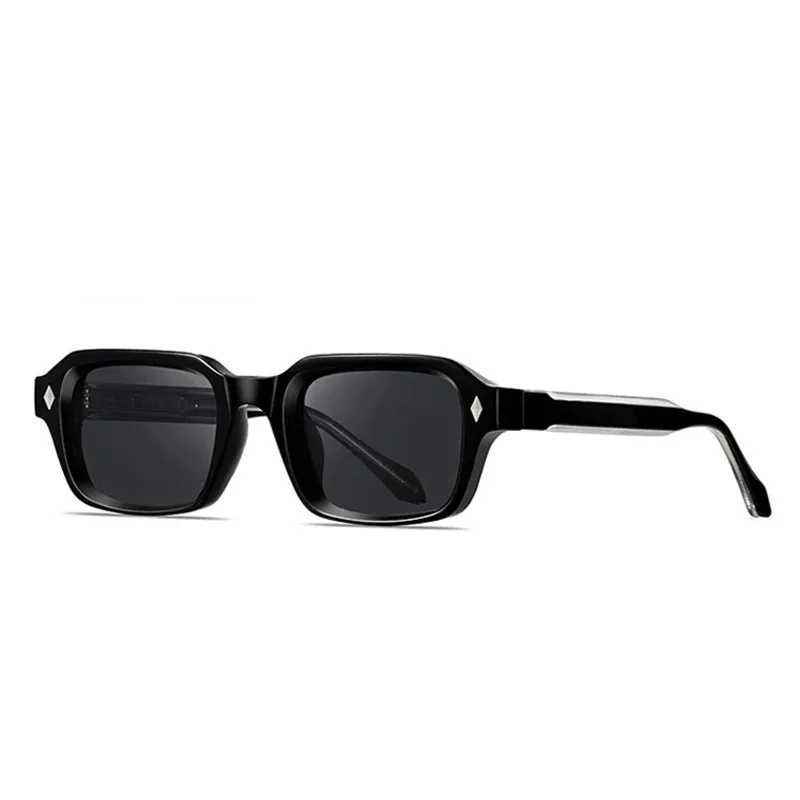 Retro Sunglasses for Women CP Acetate UV400 Square Frame Sun Glasses Men Trend Summer Shades European Style Brown GreenC250411