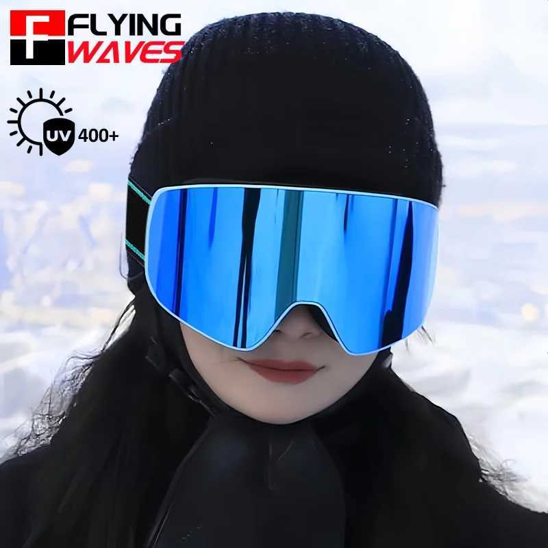 New Ski Goggles Double-layer Cylindrical Lens Anti Fog Adult Youth Anti-Fog Snow Sports Snowmobile Snowboard OTG Glasses Eyewear K251110