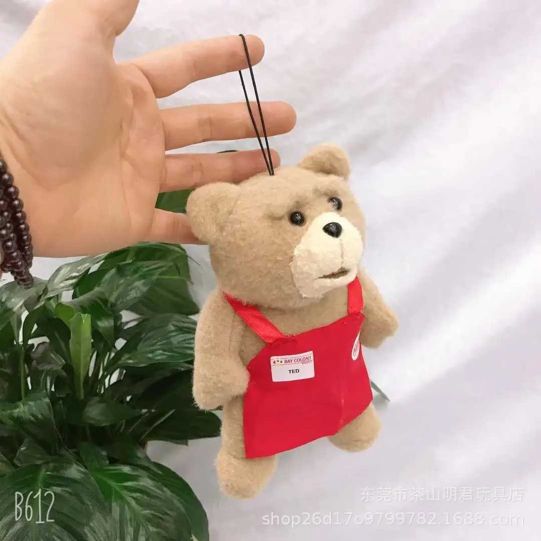 Cute Teddy Bear Doll Maji Bear Apron Plush Doll Bag Pendant Decorative Keychain W250411