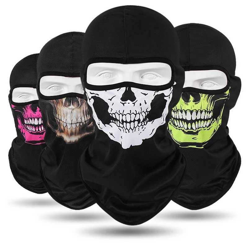 Motorcycle Headgear Cap Men Balaclava Multi-function Skull Face Mask MTB Bicycle Full Face Cover Shield Sunscreen Women Headwear S251110