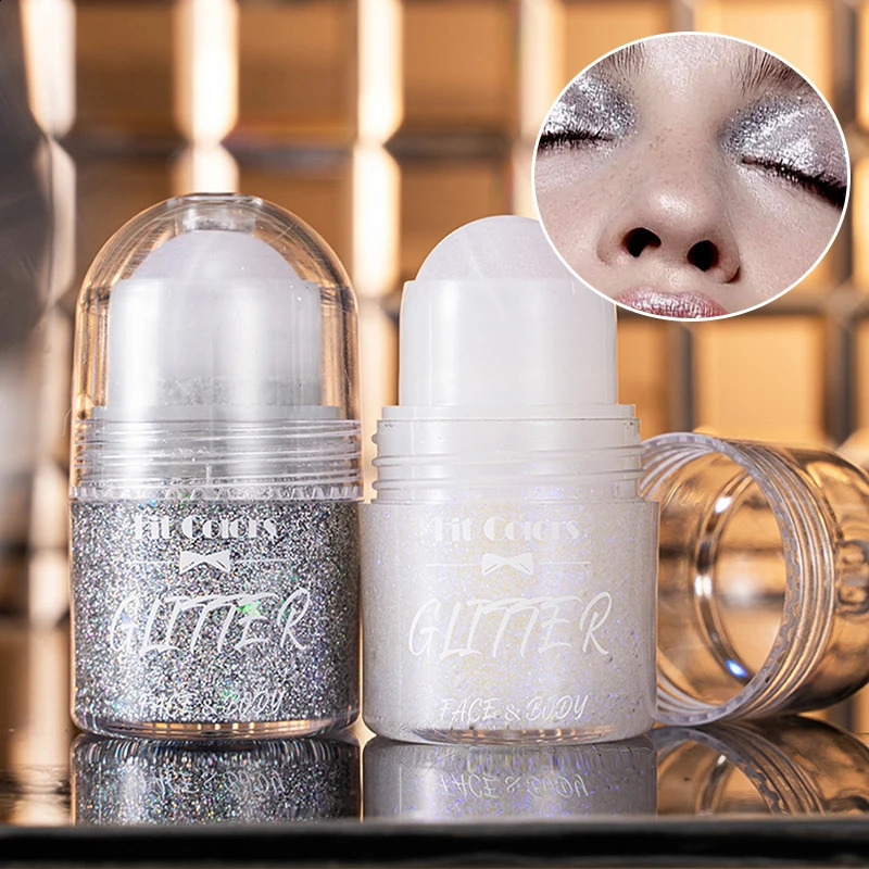 8-Color Ball Glitter Gel Stage Makeup Glitter Gel Body Paint Glitter Eye Shadow 250410