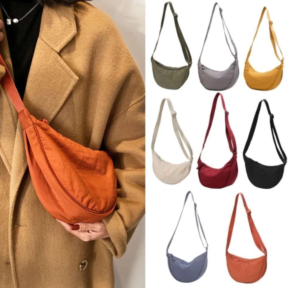 Casual Nylon Hobos Crossbody for Women Designer Shoulder Bags Large Capacity Tote Lady Travel Shopper Bag Female Purses 2025
