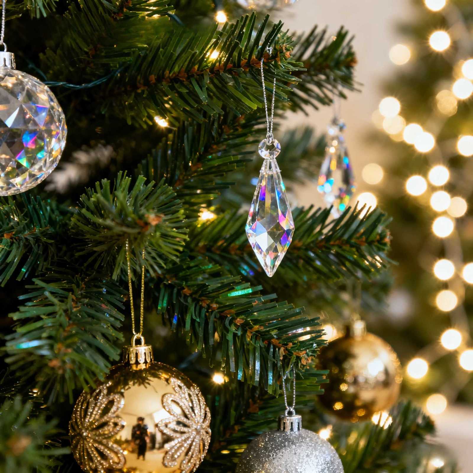 Christmas Pre-Lit Pop Up Artificial Christmas Tree 6ft 7ft 8ft Easy Setup PVC Pine Needle Mixed Xmas Tree with Metal Base Y251111