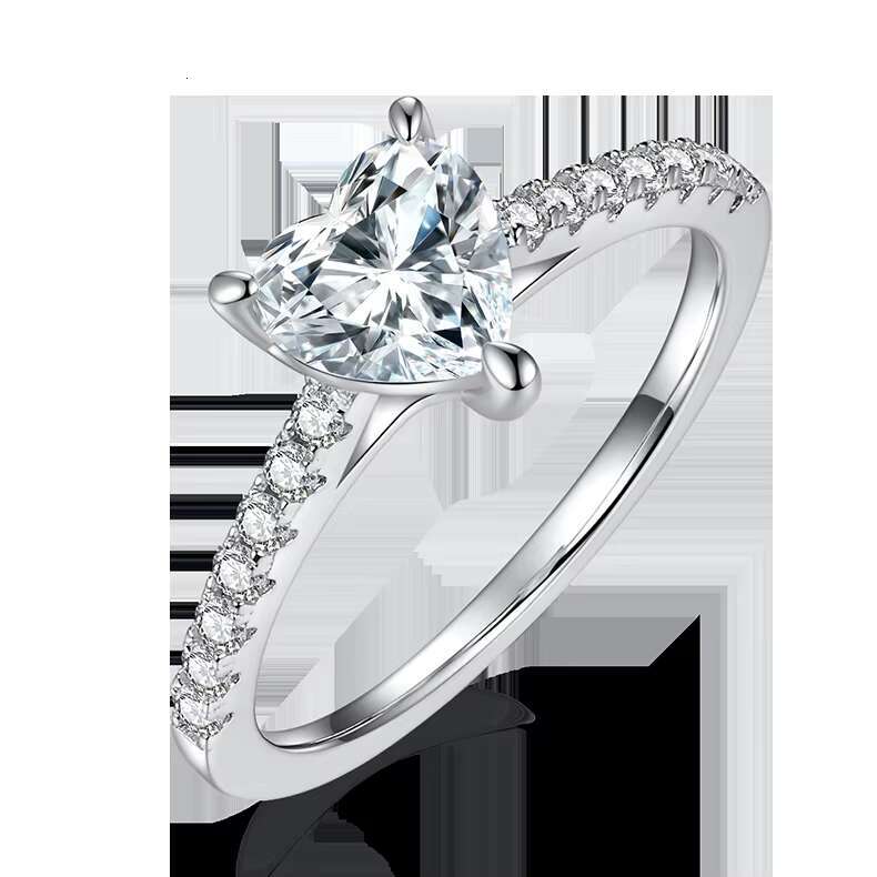 Zanlong 14374 Pretty Design Delicate Moissanite Engagement Diamond Ring 18k Gold Plated Rings for ValentineS Day