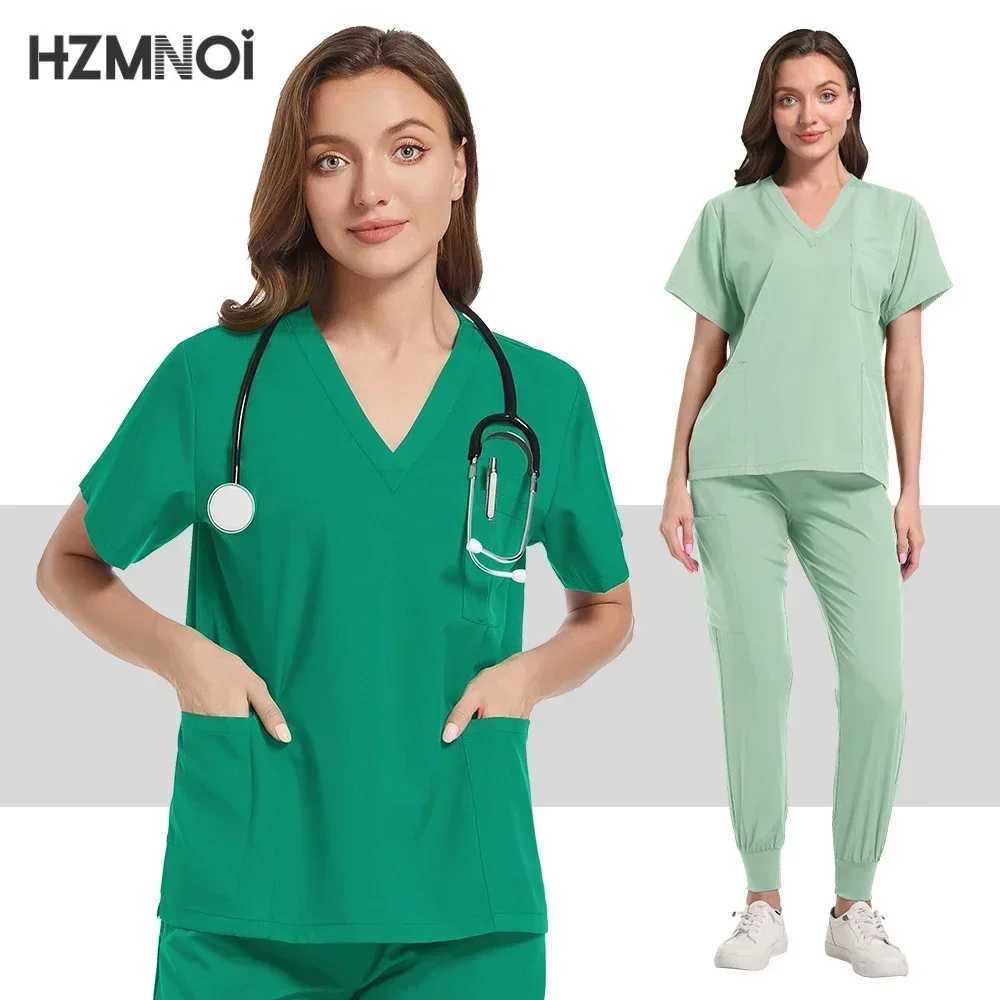 Healthcare Pharmacy Workwear Dental Scrub Doctor Nurse Hospital Accessories Breathable Operating Room Surgical Gowns Scrub Women X250410