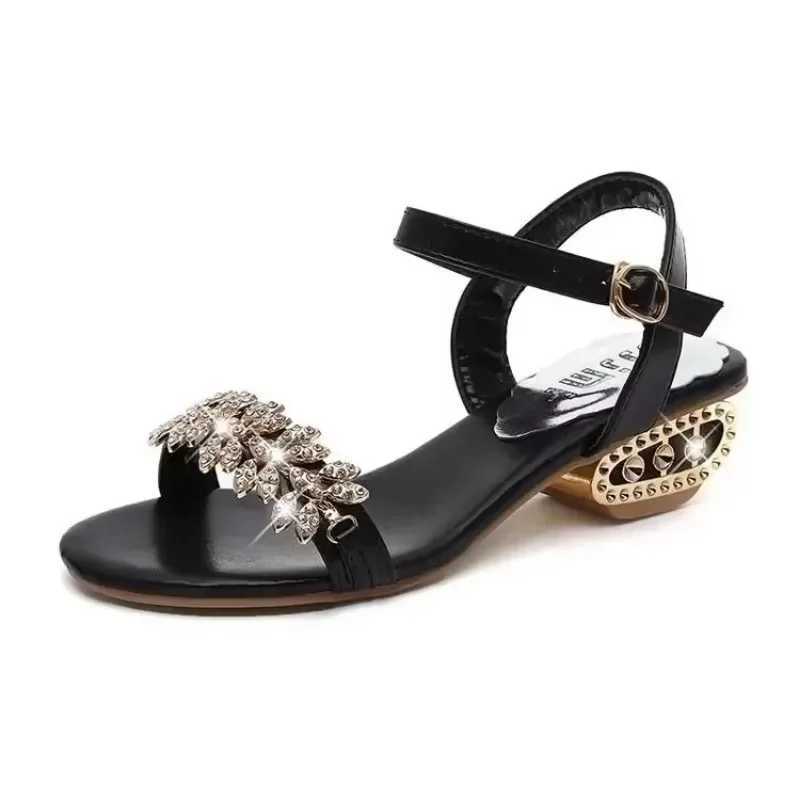 Sexy Summer Womens Sandals Open Lace - Sandals Womens Low Cut N-Slip Rhine High Heel Sandals Size 34-41XJ250410