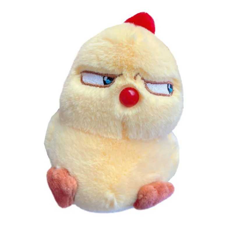 Cute Angry Chicken Plush Doll Pendant Keychain School Luggage Pendant Decorative Toy Wholesale Women Men Car Keyring W250411
