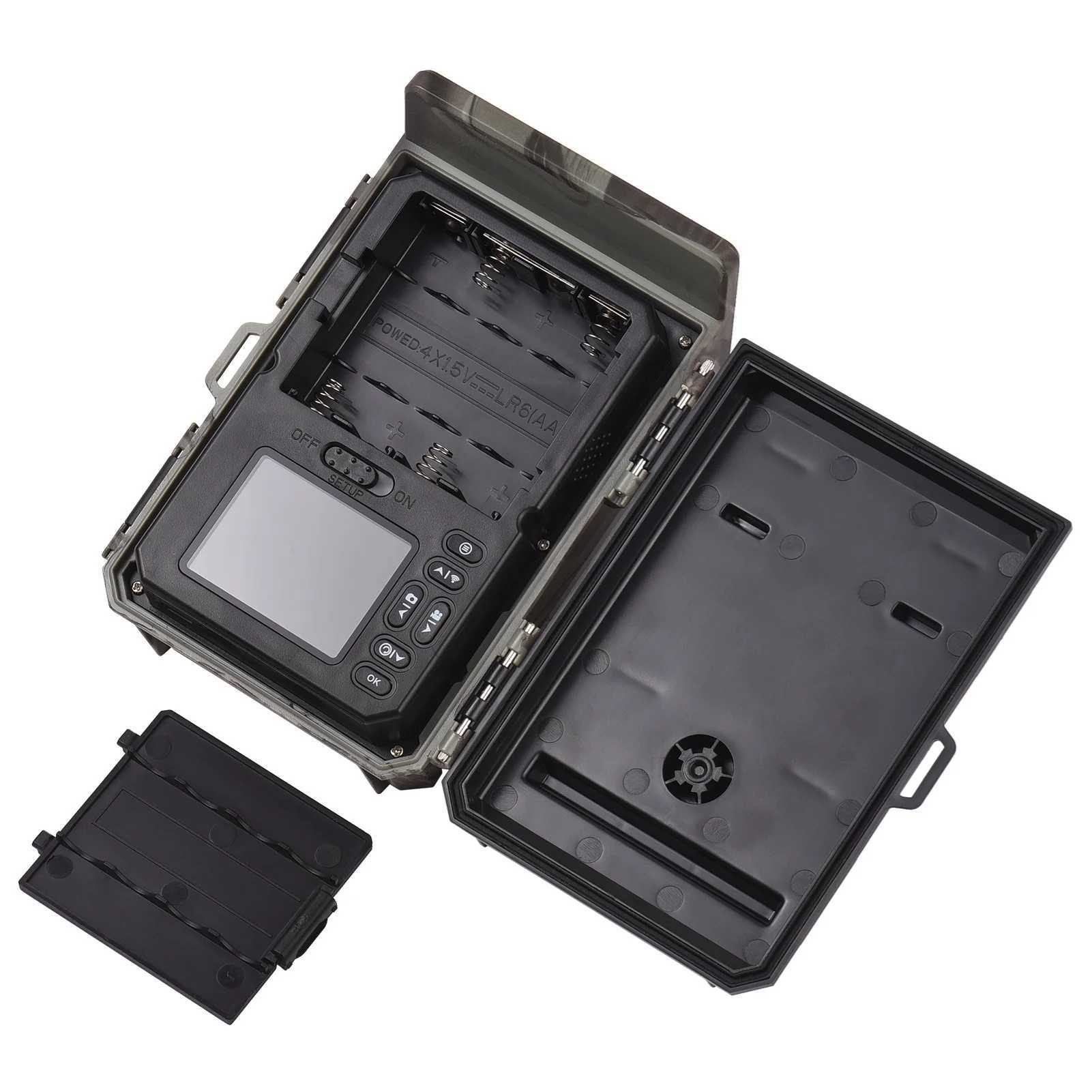 Solar night vision trail camera 50MP 4K hunting camera 0.3s trigger time trail camera for wildlife monitoring and hunting X2504111