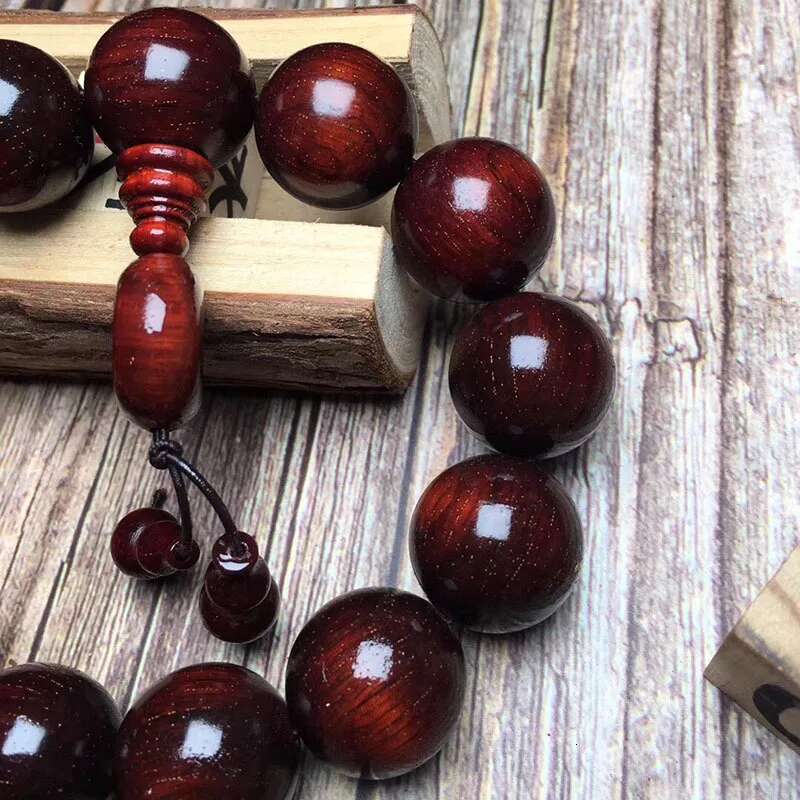 Leaf Rosewood Small Hole Imitation 2.0, 1.8 With Running Ring Bracelet