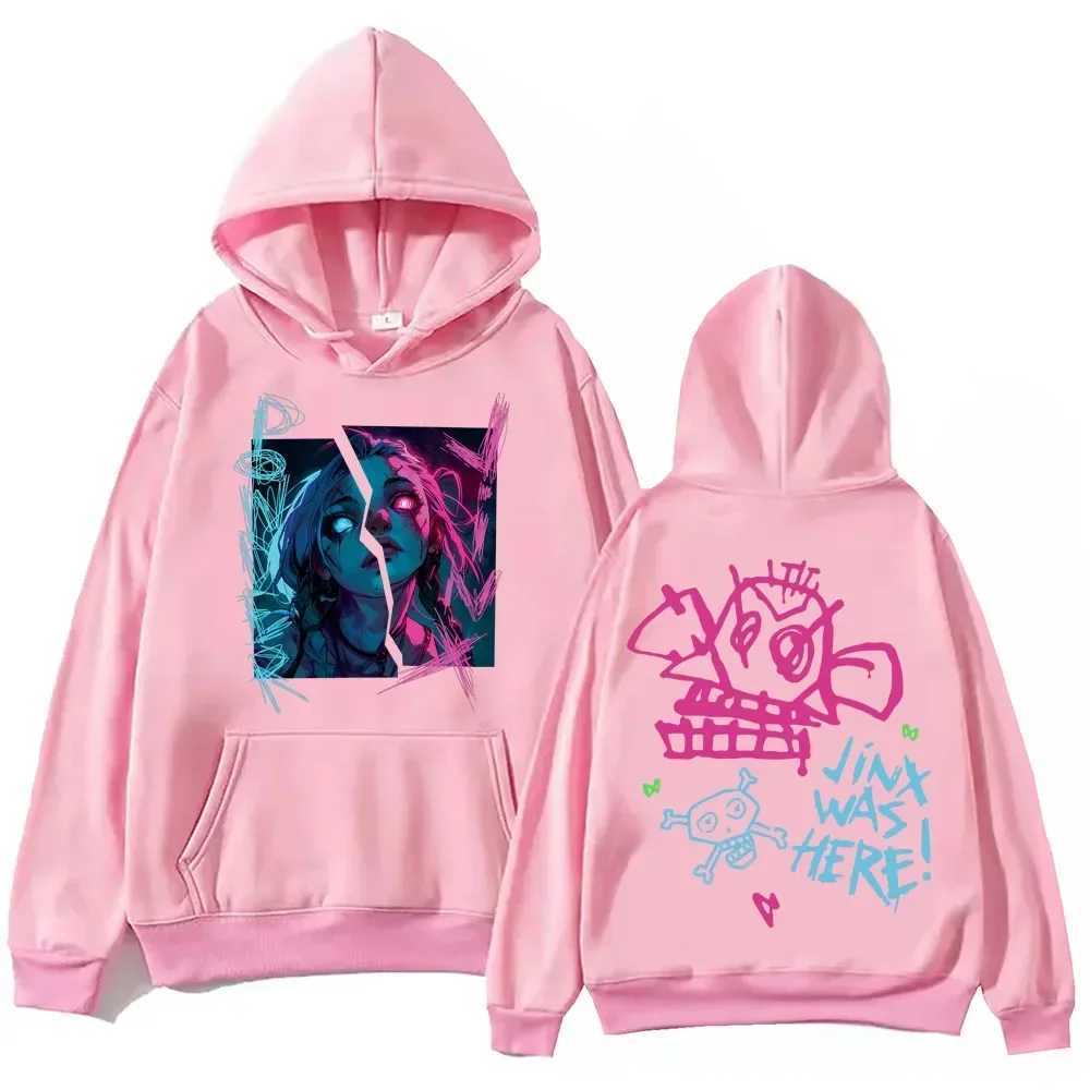 2025 Hot Selling Arcane Jinx Hooded Sweater Harajuku Hip Hop Sweater Top Sweater Fan Gift Hooded SweaterW250411