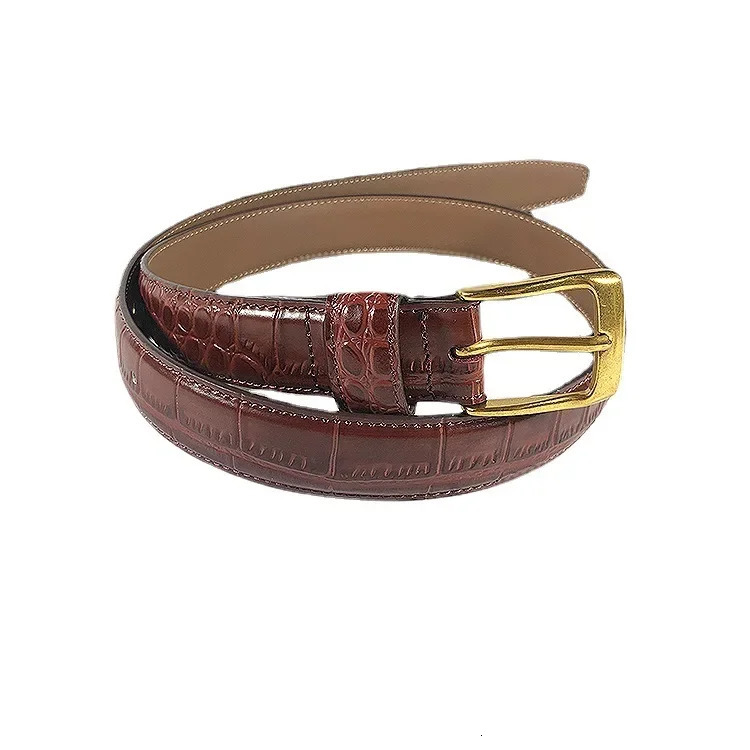 White Red Green Grain Real Leather Waist Belt Women Casual Jean Strap Belts Plus Large Size Alligator Pattern Cinture 251031