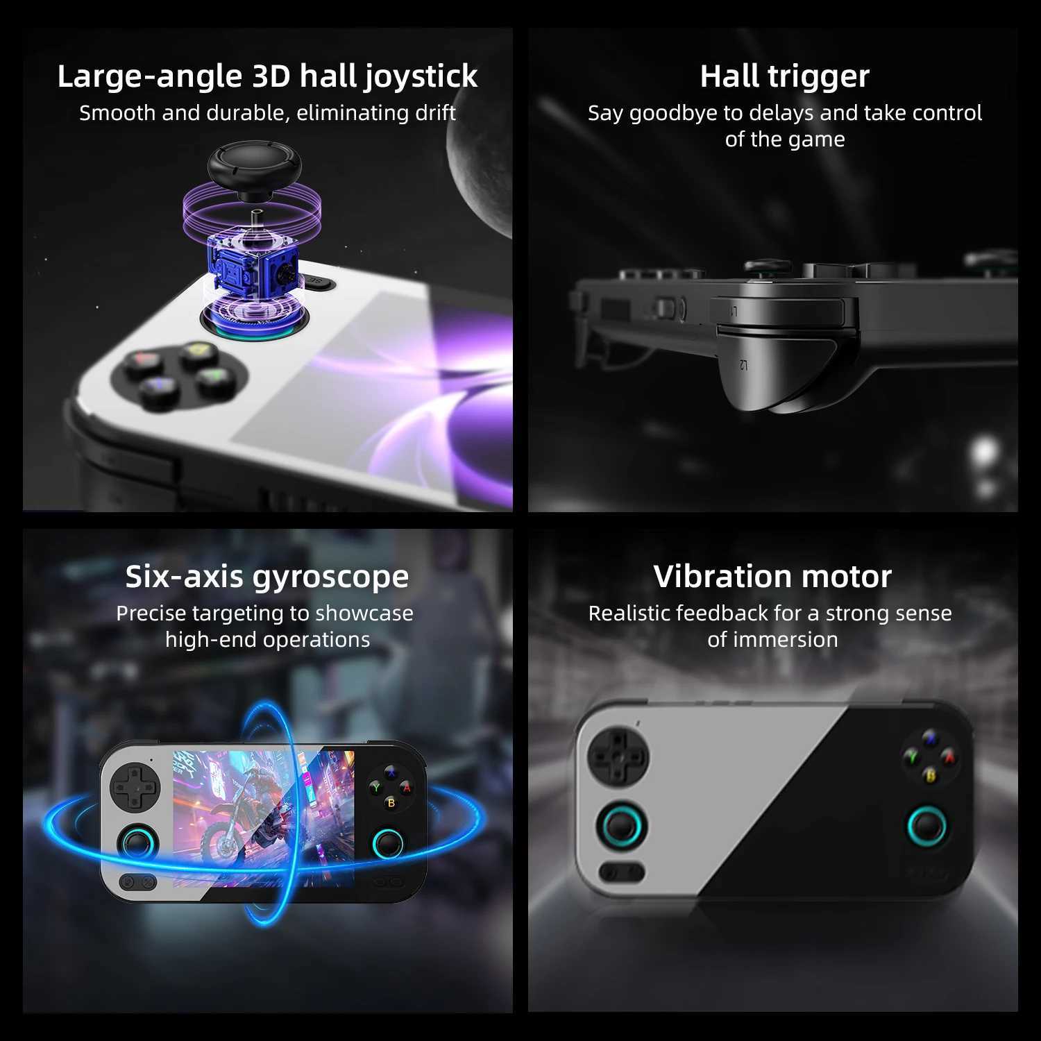 ANBERNIC RG 476H Retro Game Console 47-inch LT In-Cell display 3D Hall Joystick Android 13 Unisoc T820 Video Games RG476H 2M251111