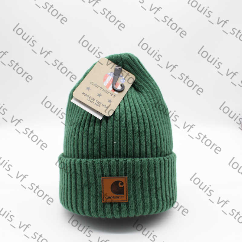 Versatile Striped Label Tooling Wool Hat Mens and Womens Fashion Knitted Autumn Winter Warm Hat Pullover H250411 D84I