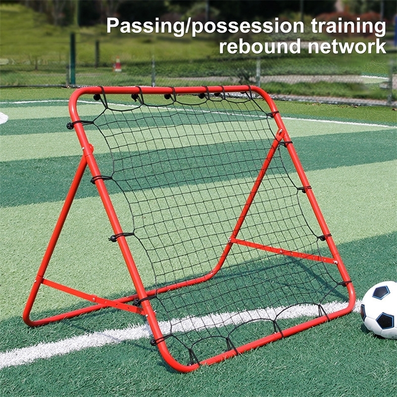 Soccer Rebounder Adjustable Rebound Net Portable Soccer Kickback Training Equipment for Lacrosse Softball Football 250410