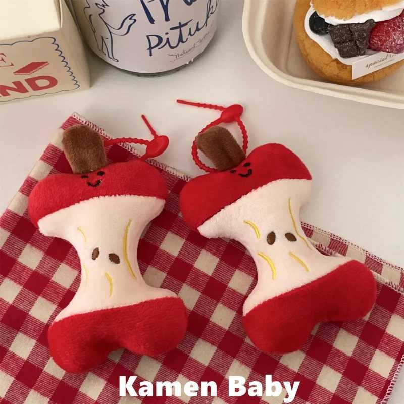 Creative Apple Keychain Pendant Cute Couple Plush Keychain Doll Pendant Plush Doll Car Key Wallet Backpack Jewelry Gift W250411