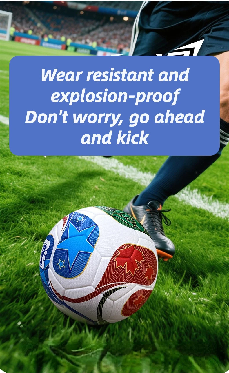 2026 Soccer Ball Sizes 5 Soft Touch TPU Cover Durable Butyl Bladder Youth Adult Training Ball for Indoor Outdoor 251107