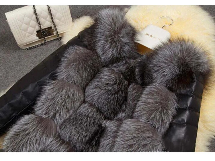 Women Patchwork Thick Faux Fur Tops Cardigan Leather Long Sleeve Coats Streetwear Spliced Casual Ladies Winter 2025 251103