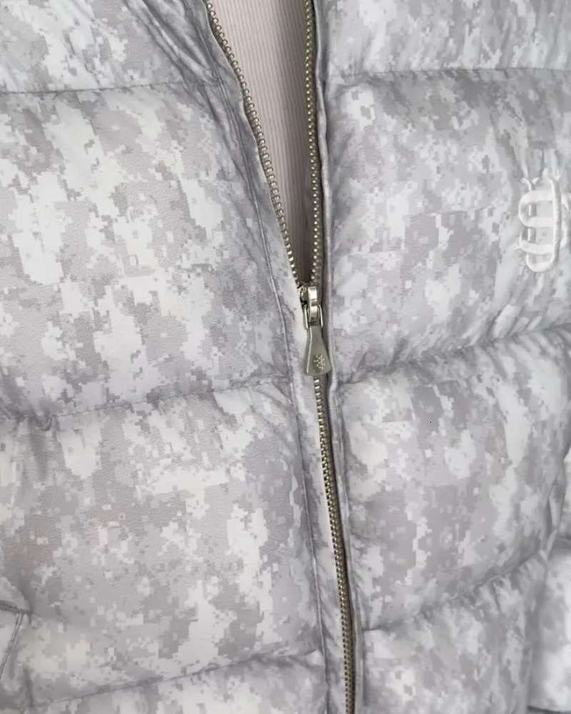 2025 Trendy High Street Retro Casual Solid Color Zipper Coat Street Hip-Hop Streetwear Men Harajuku Gray Camouflage Warm Jacket 251105