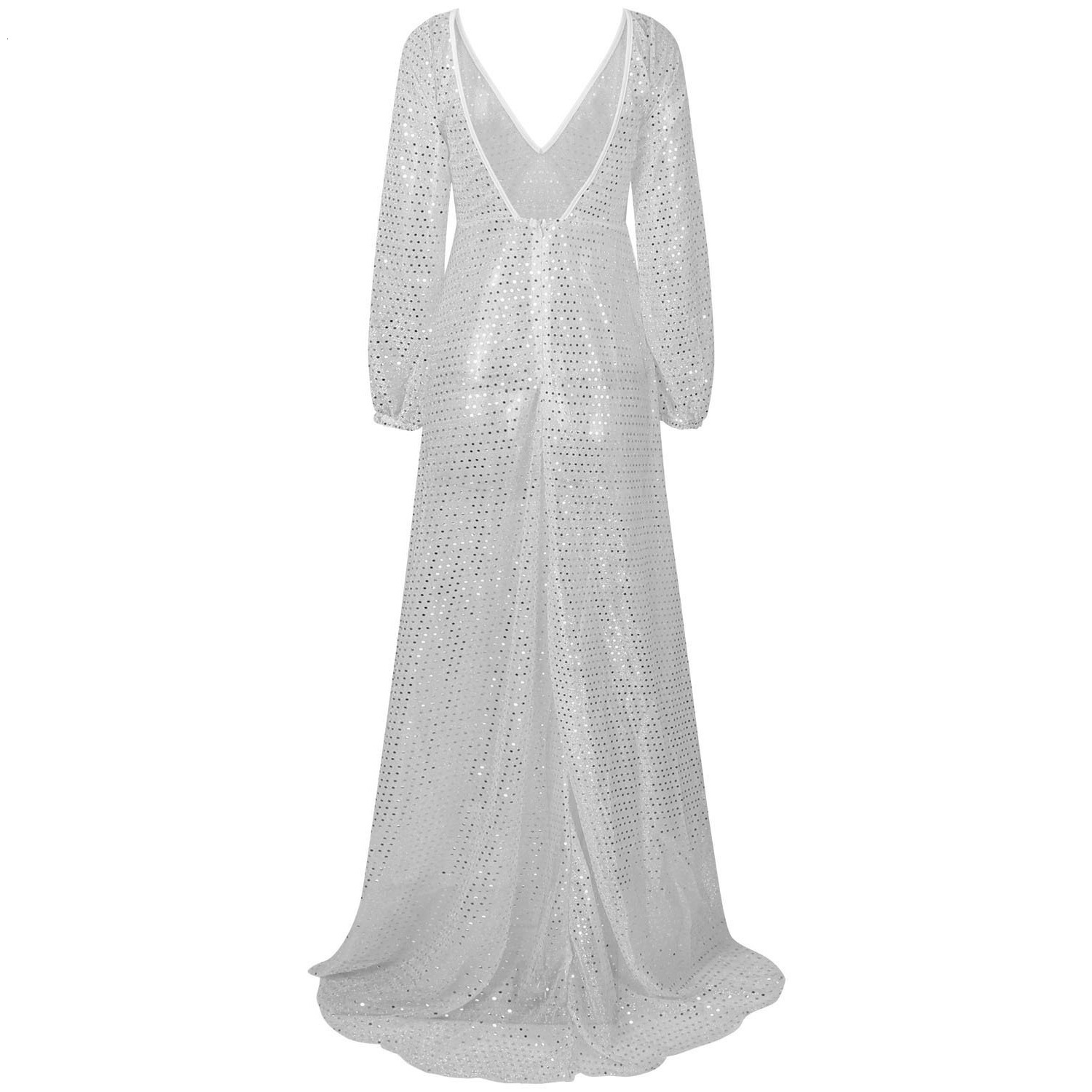 Women's Cocktail glittering gauze, long sexy nightclub dress, female