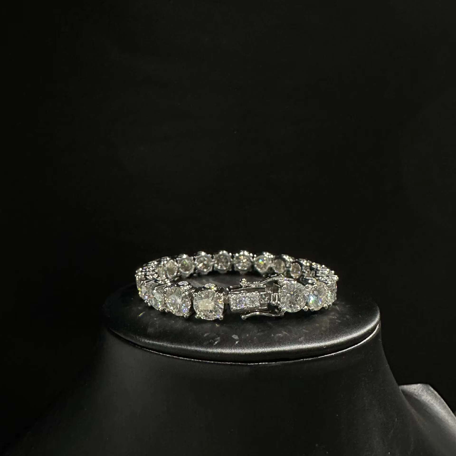 High Quality 9mm Moissanite Jewelry 3ct Woman Moissanite Tennis Chain Bracelets