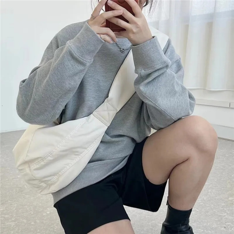 Summer Womens Bag Large Capacity Casual Nylon Crossbody Dumpling High Grade Solid Color Shoulder 251110