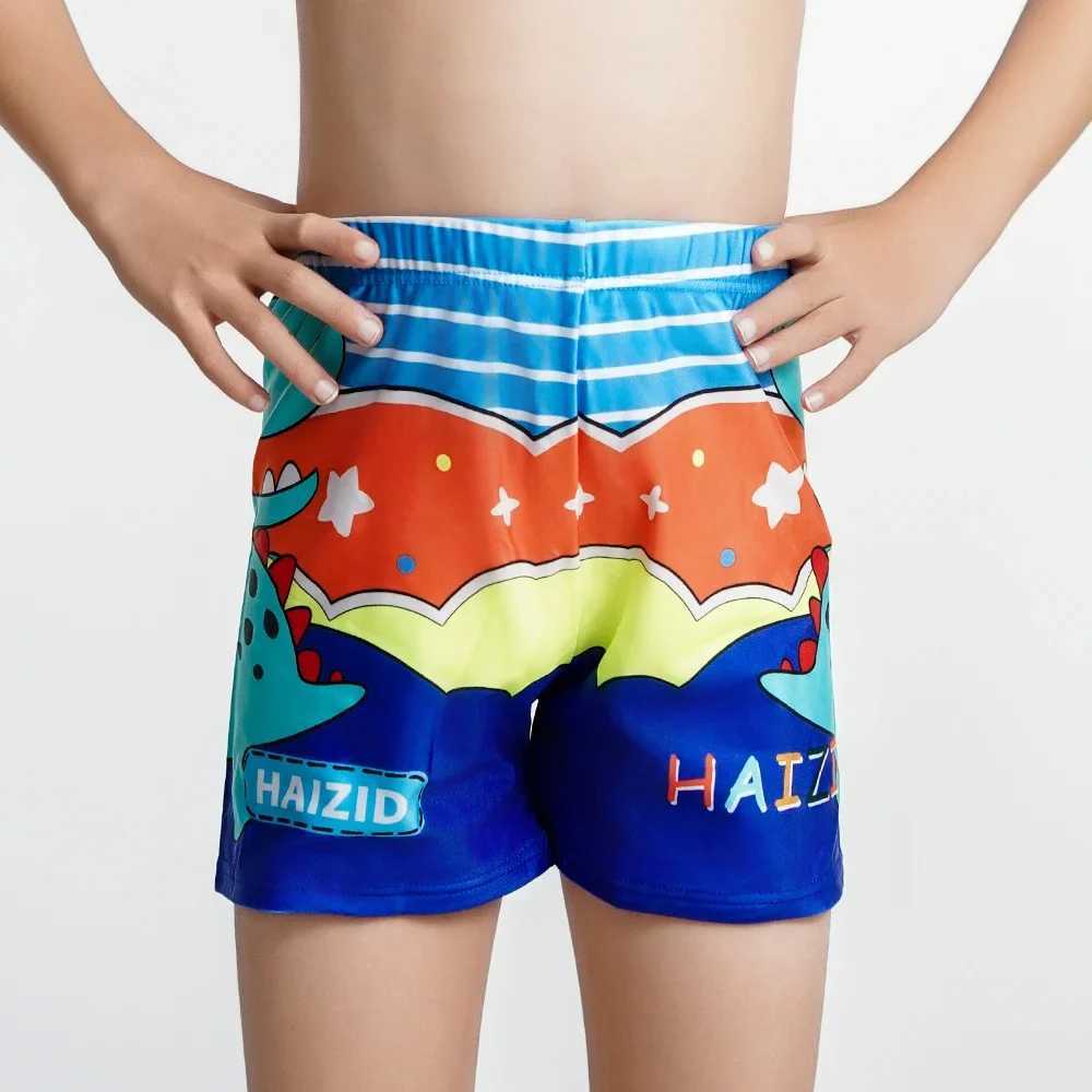 PC Boy Summer Swimming Tree Trunk Children Cartoon Shark Dinosaur Swimsuit Quick Drying Children Bathing Bottom Vacation Children Beach BoyW250410