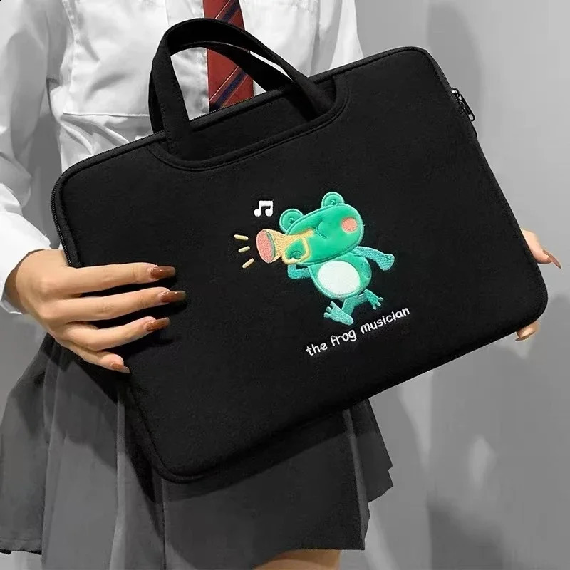 Cute Cartoon Tablet Sleeve Bag Laptop Handbag 13.3 /13.6/14/15.6/16 lnch Portable Computer Sleeve Case for lpad 250407