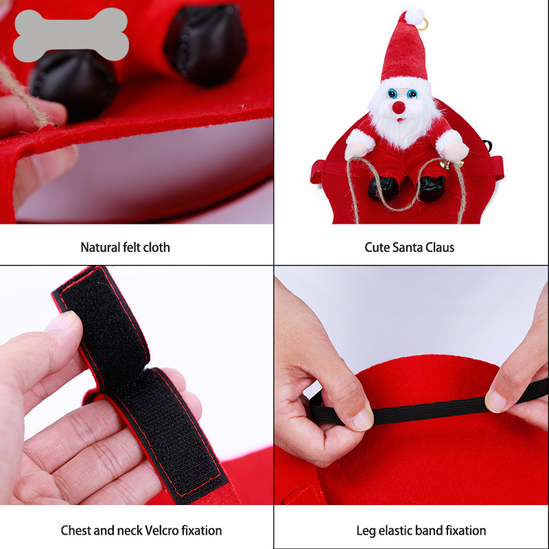 Funny Christmas Pet Attire Transform Your Dog into a Jolly Elf with Reindeer Horns